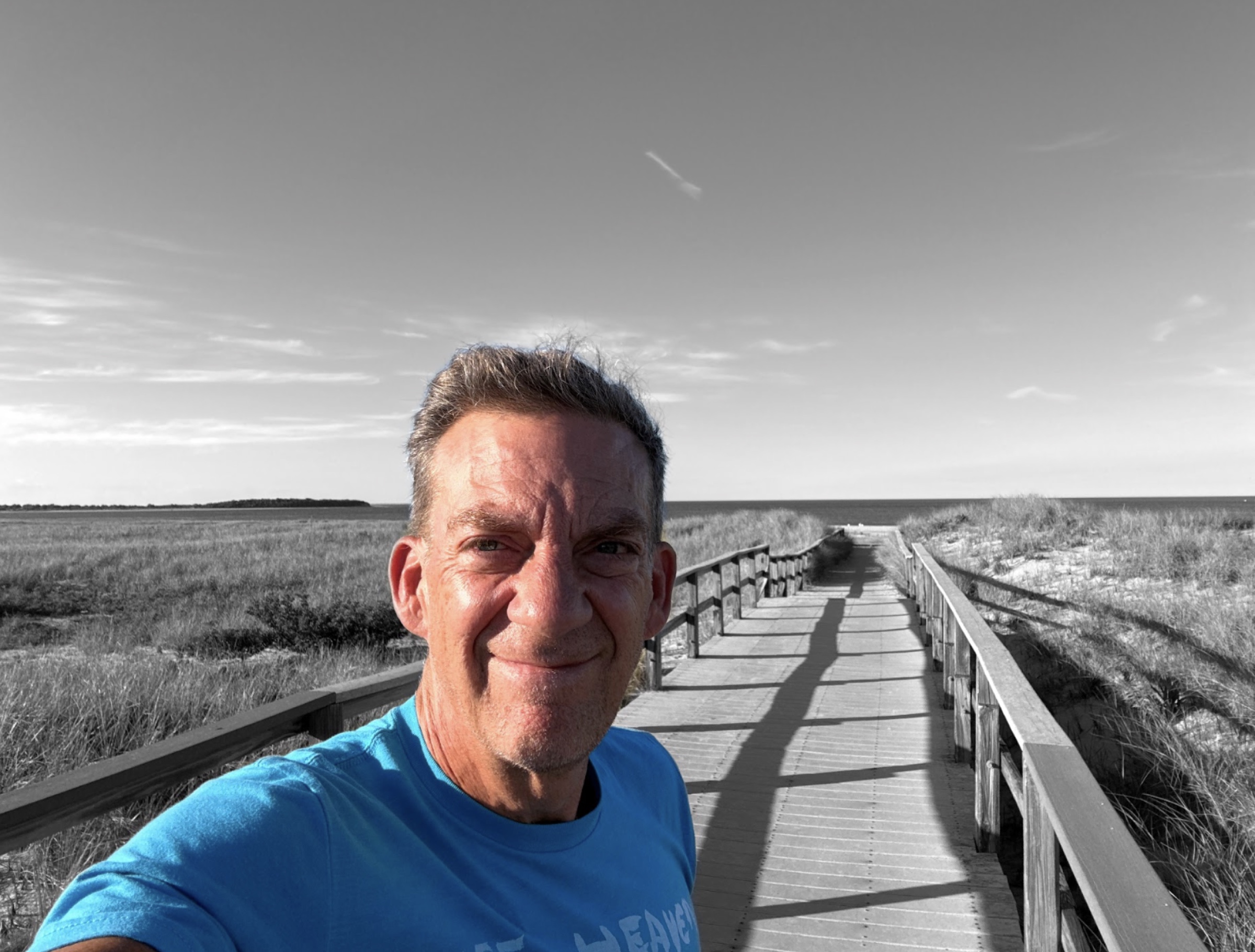 Dan Kelly at the coast