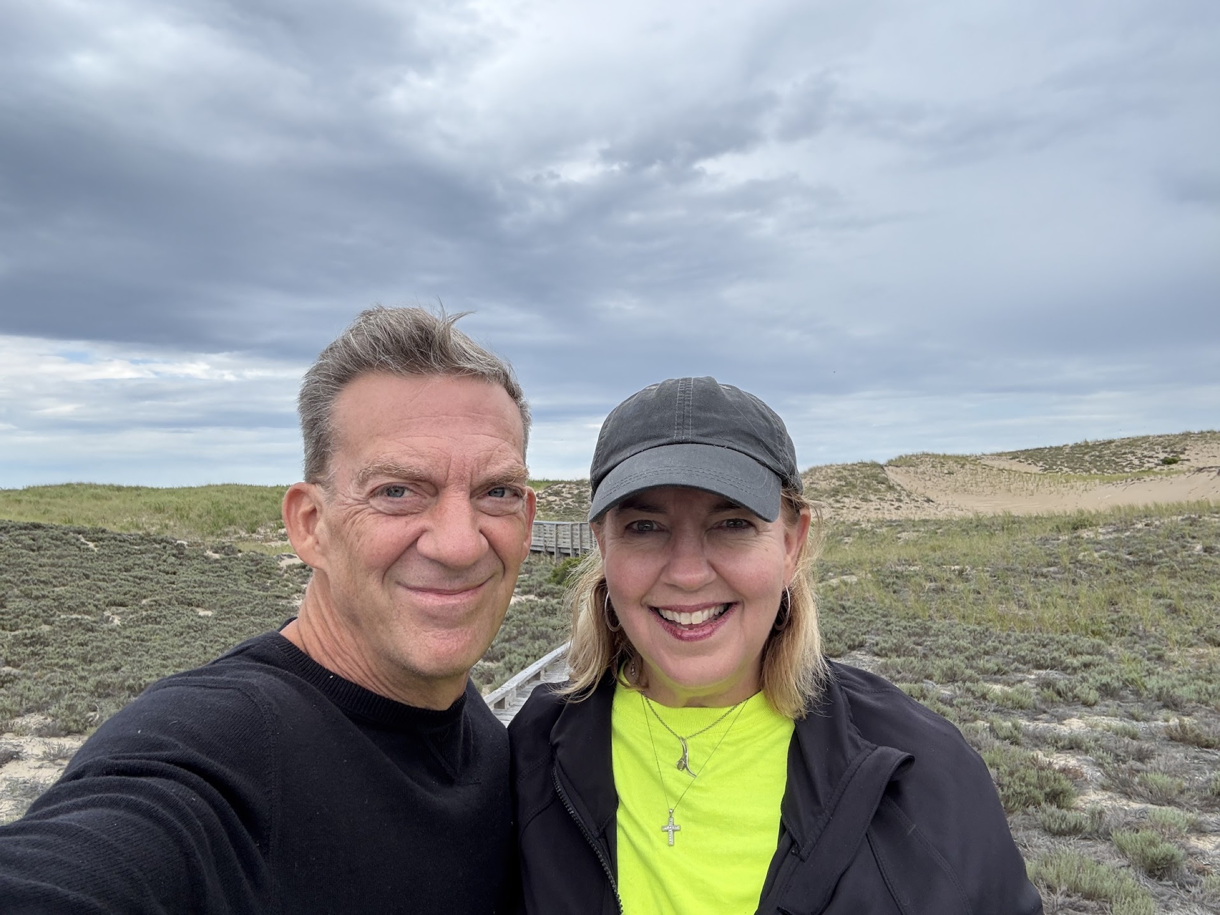 Dan Kelly with his wife Lori on the North Shore